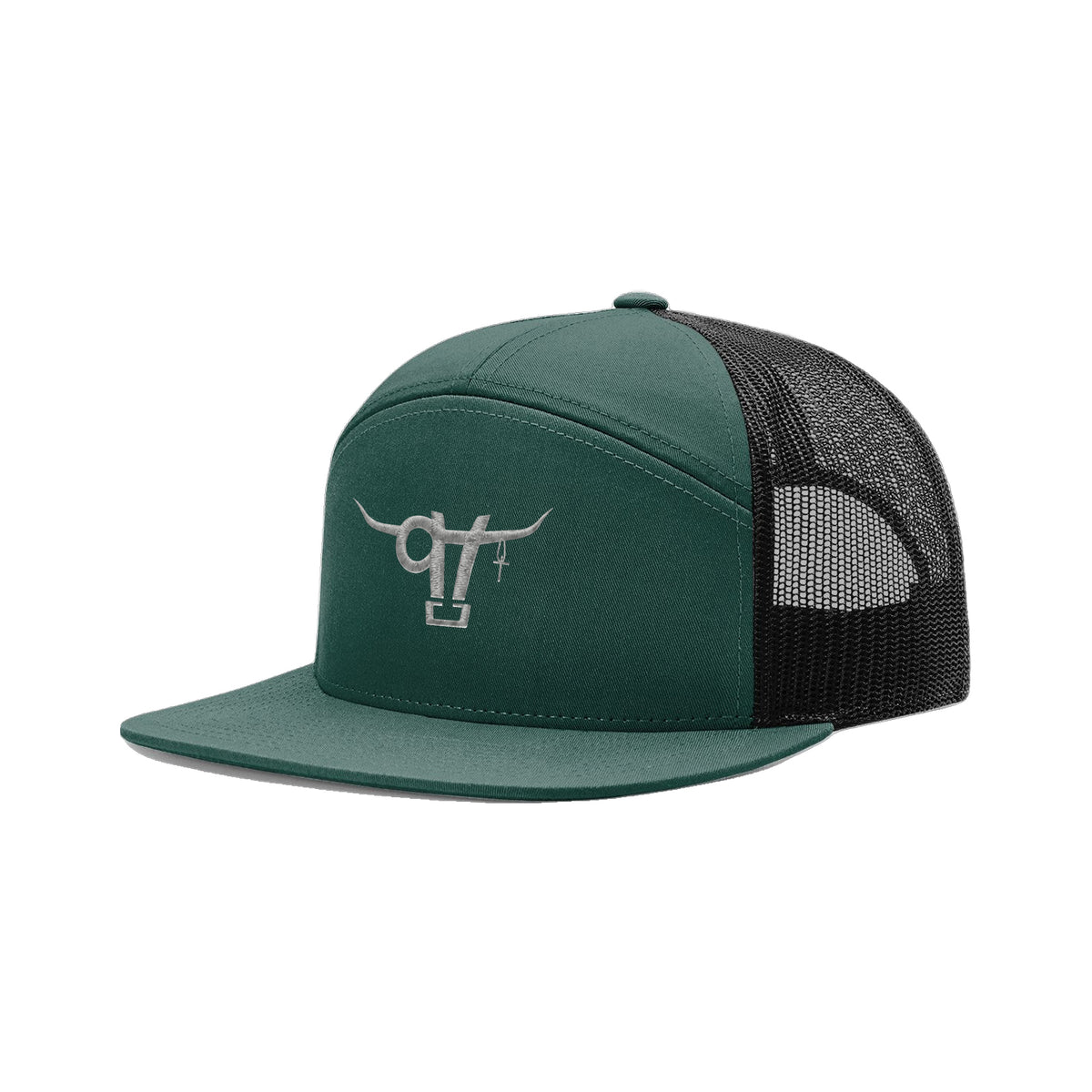 SwingN9T Bull Richardson 168 Hat / Dark Green/Black / angle on white