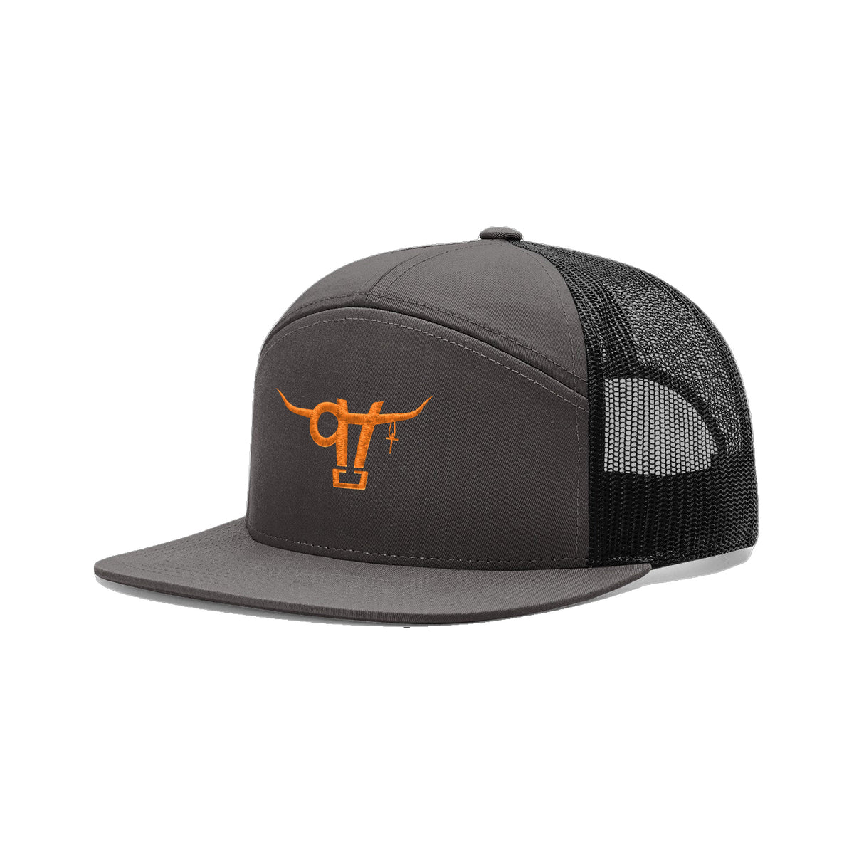 SwingN9T Bull Richardson 168 Hat / Charcoal/Black / angle on white