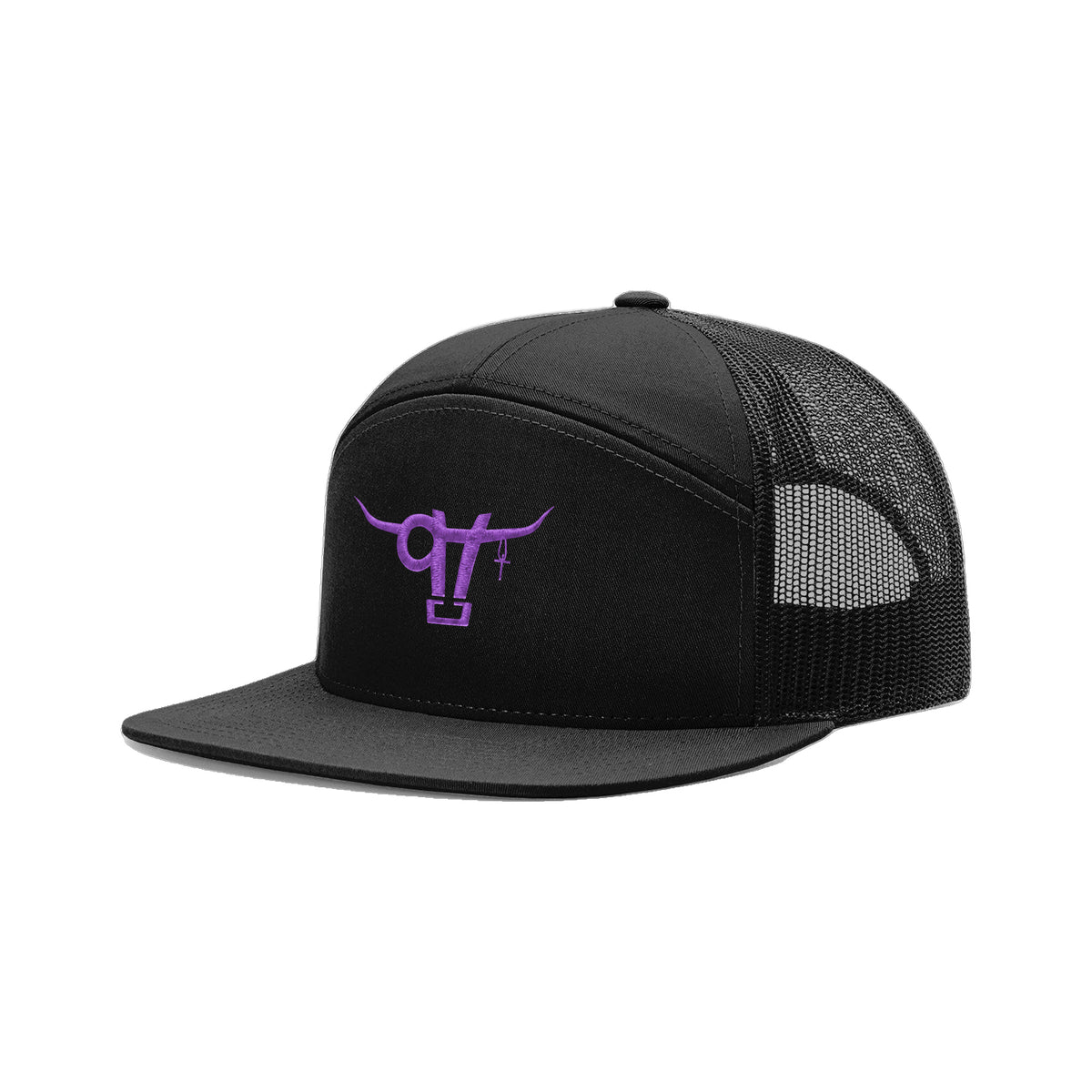SwingN9T Bull Richardson 168 Hat / Black / angle on white