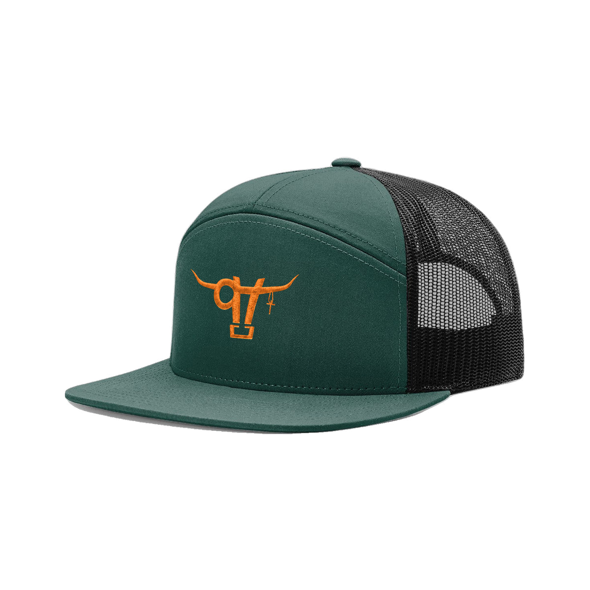 SwingN9T Bull Richardson 168 Hat / Dark Green/Black / angle on white