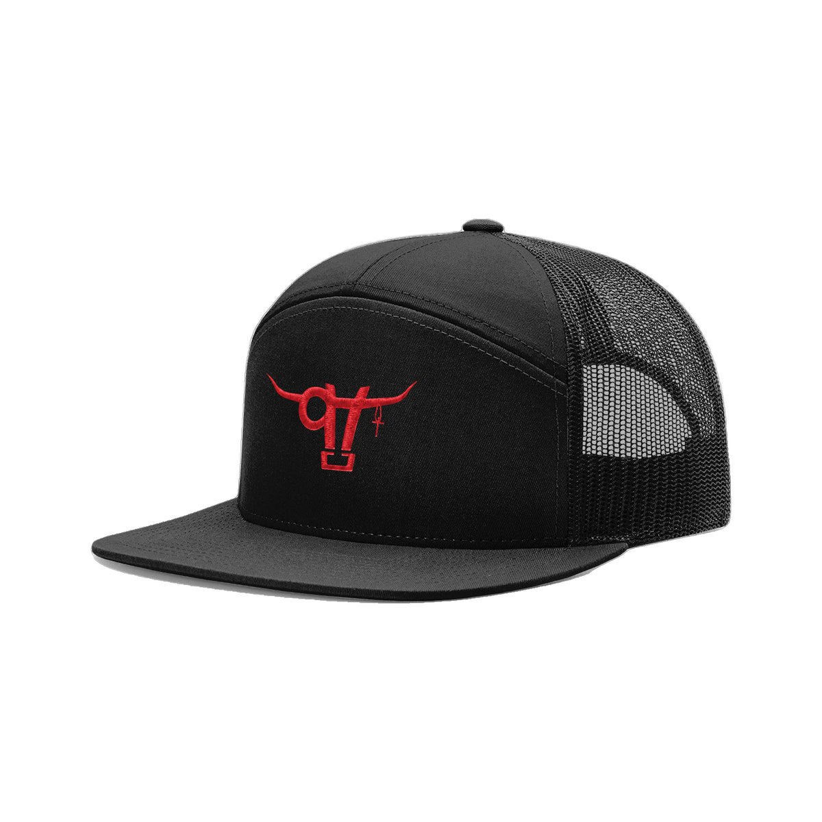 SwingN9T Bull Richardson 168 Hat / Black / angle on white