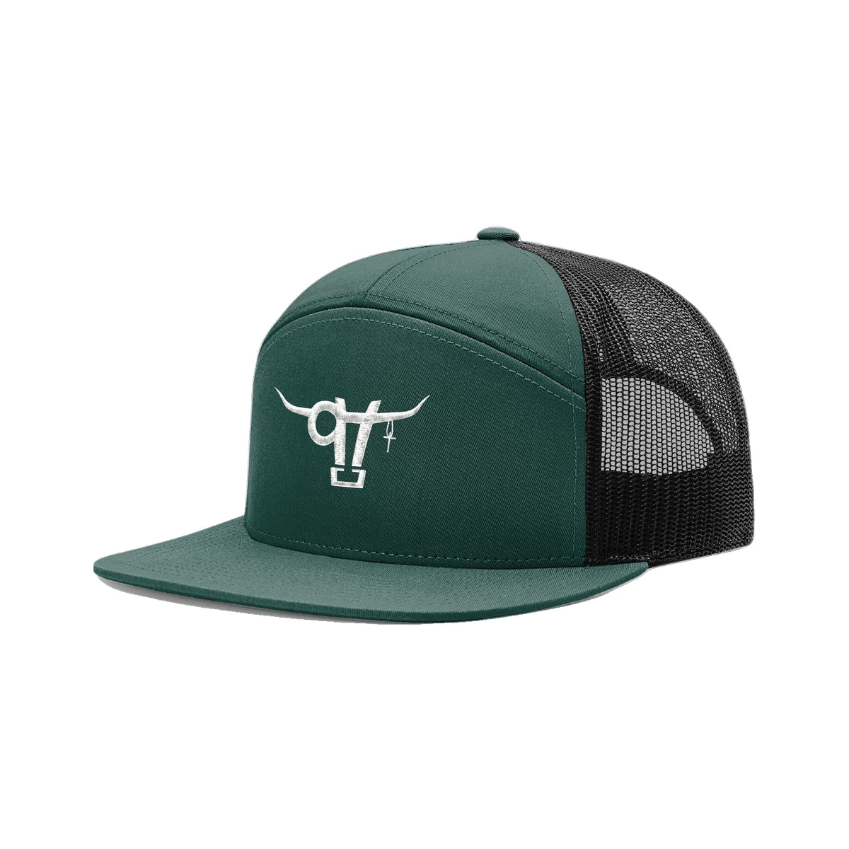 SwingN9T Bull Richardson 168 Hat / Dark Green/Black / angle on white