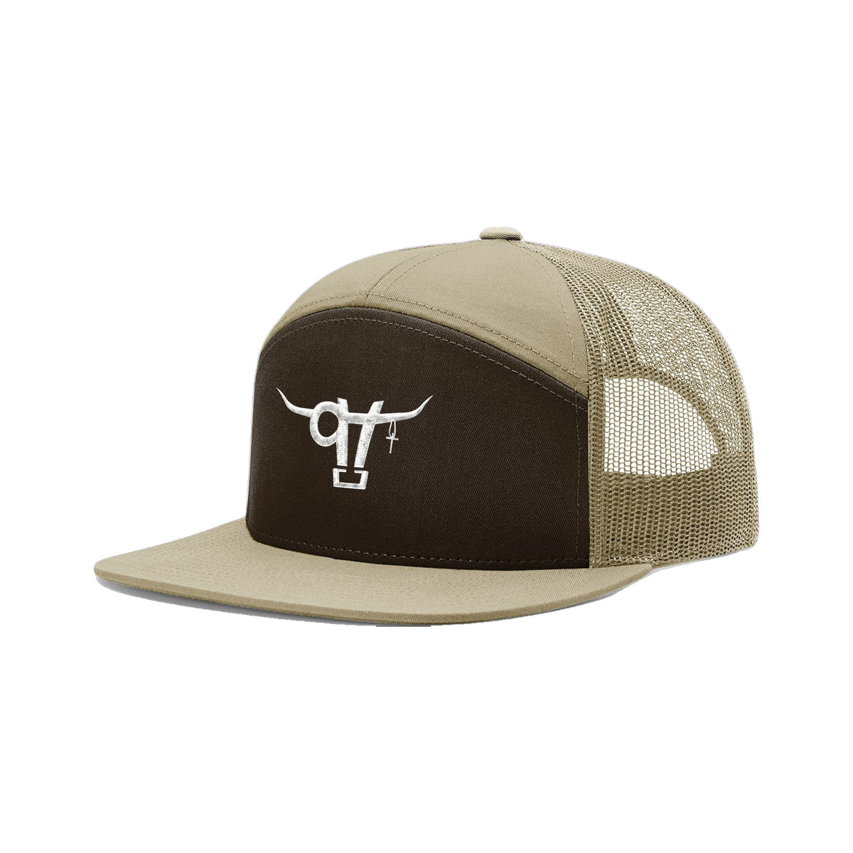 SwingN9T Bull Richardson 168 Hat / Brown/Khaki / angle on white