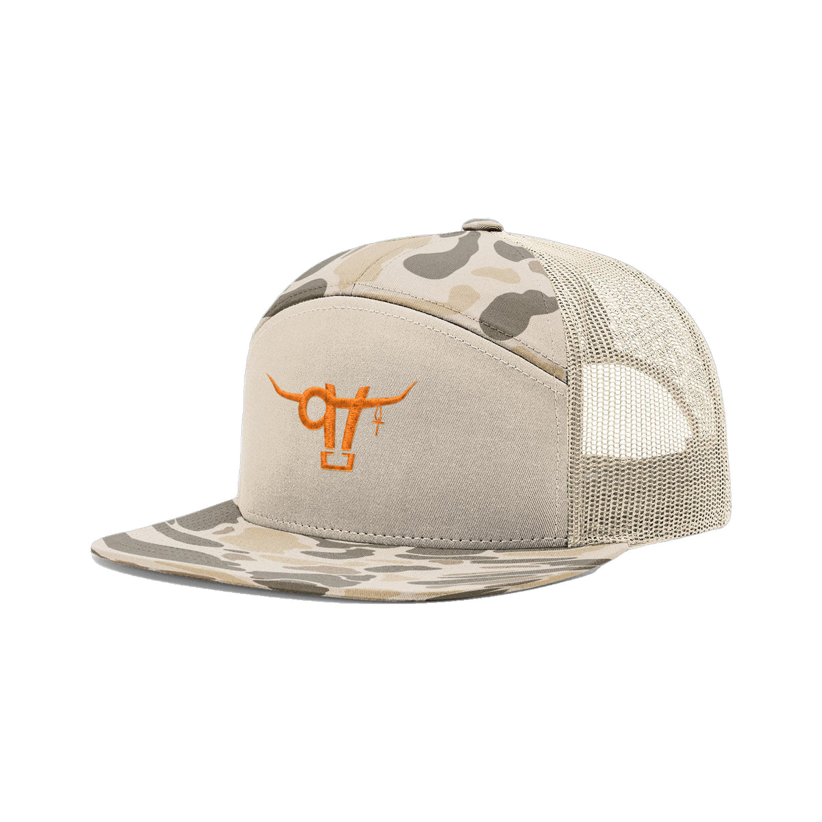 SwingN9T Bull Richardson 168 Hat / Brown Duck Camo / angle on white