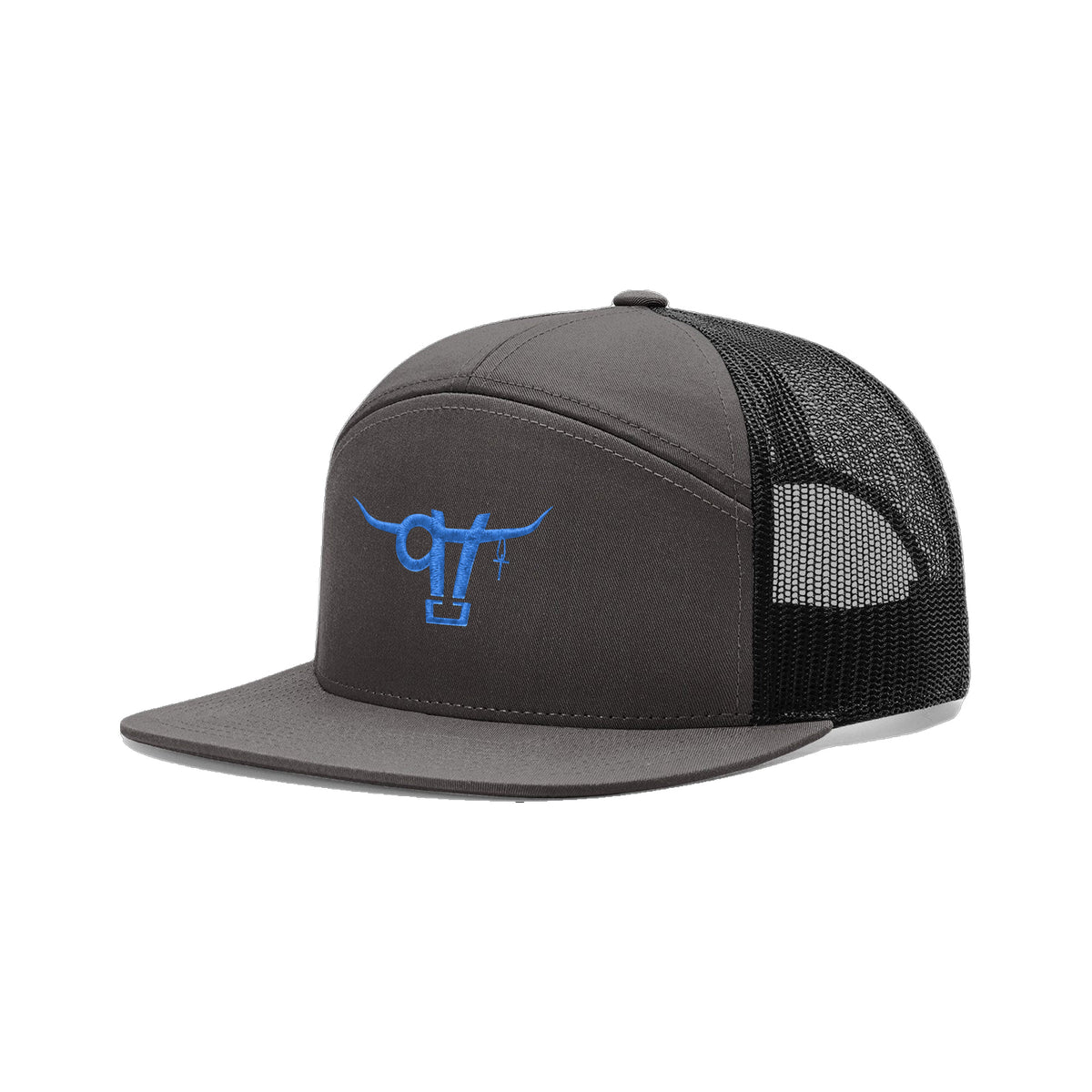 SwingN9T Bull Richardson 168 Hat / Charcoal/Black / angle on white