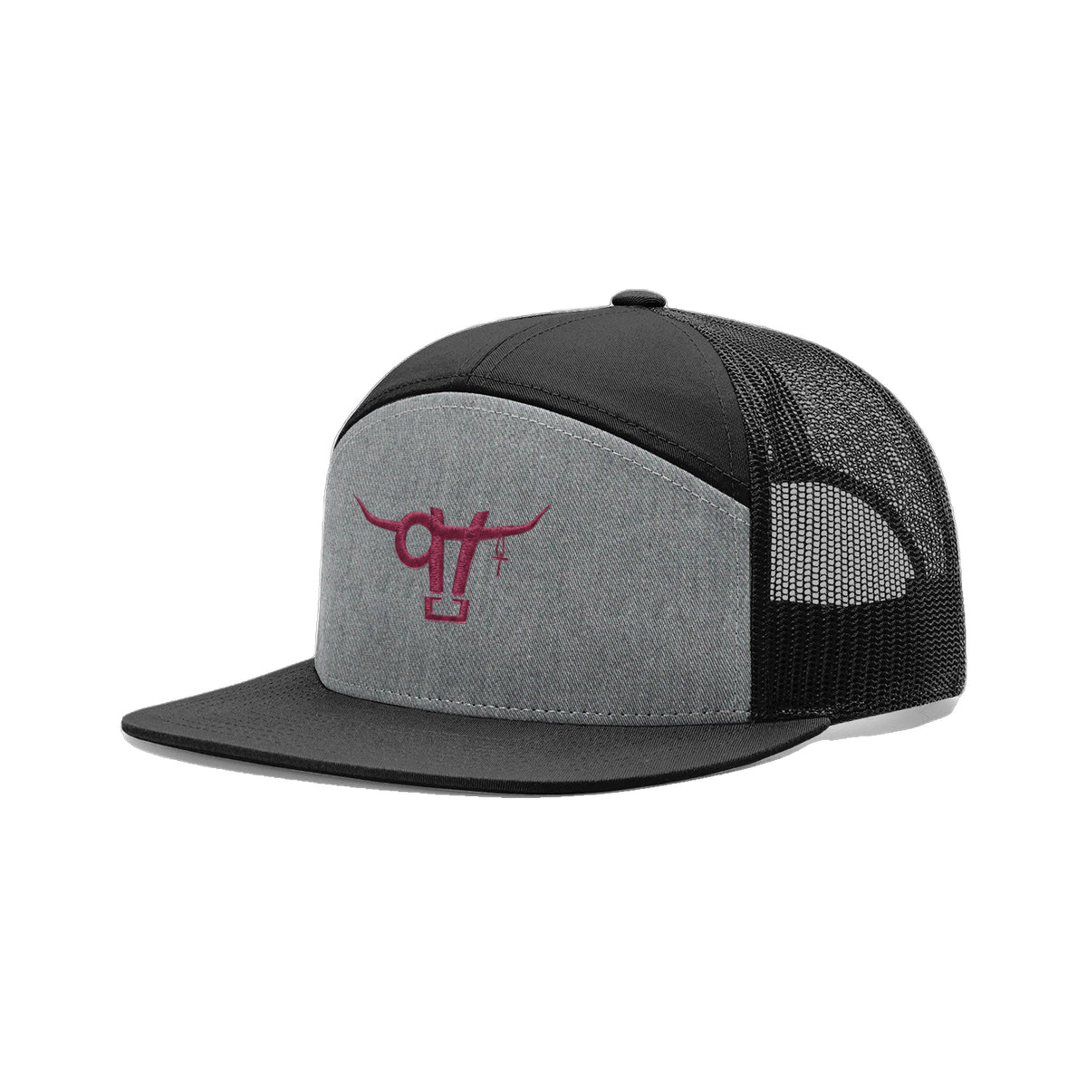 SwingN9T Bull Richardson 168 Hat / Heather Grey/Black / angle on white