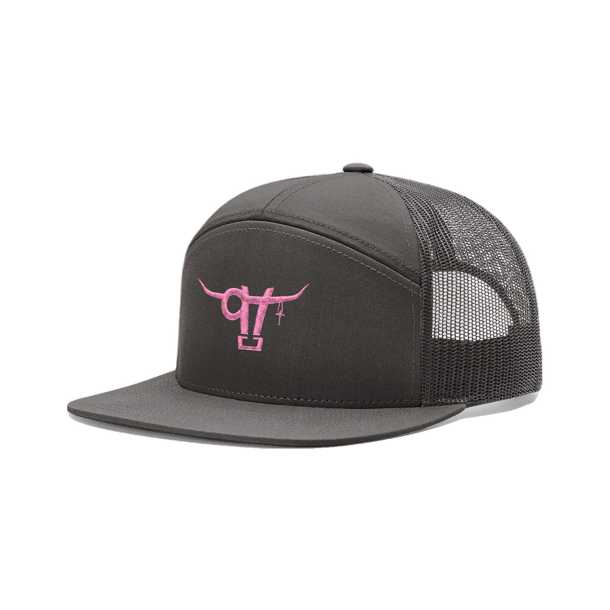 SwingN9T Bull Richardson 168 Hat / Charcoal / angle on white