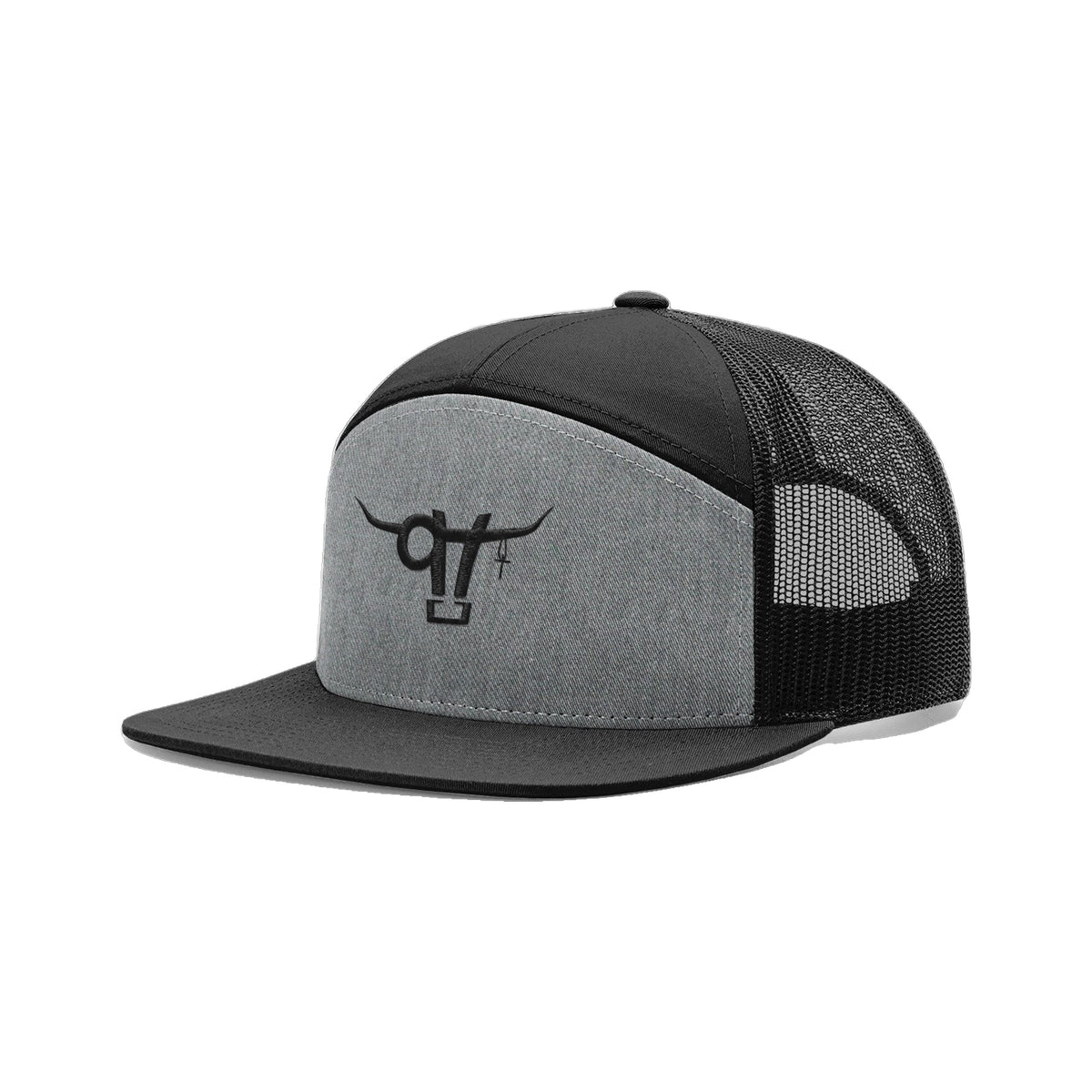 SwingN9T Bull Richardson 168 Hat / Heather Grey/Black / angle on white