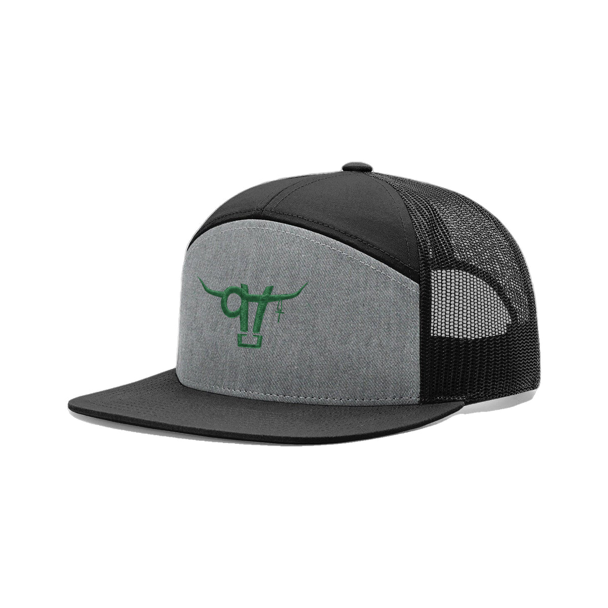 SwingN9T Bull Richardson 168 Hat / Heather Grey/Black / angle on white