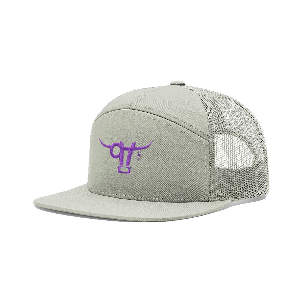 SwingN9T Bull Richardson 168 Hat / Quarry / angle on white