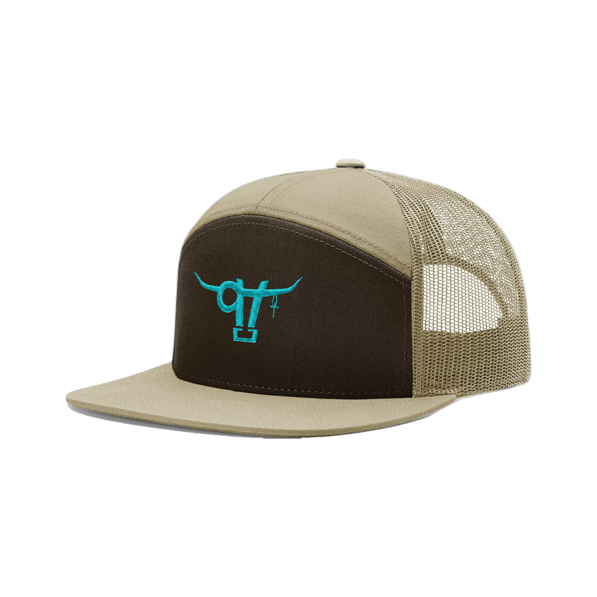 SwingN9T Bull Richardson 168 Hat / Brown/Khaki / angle on white