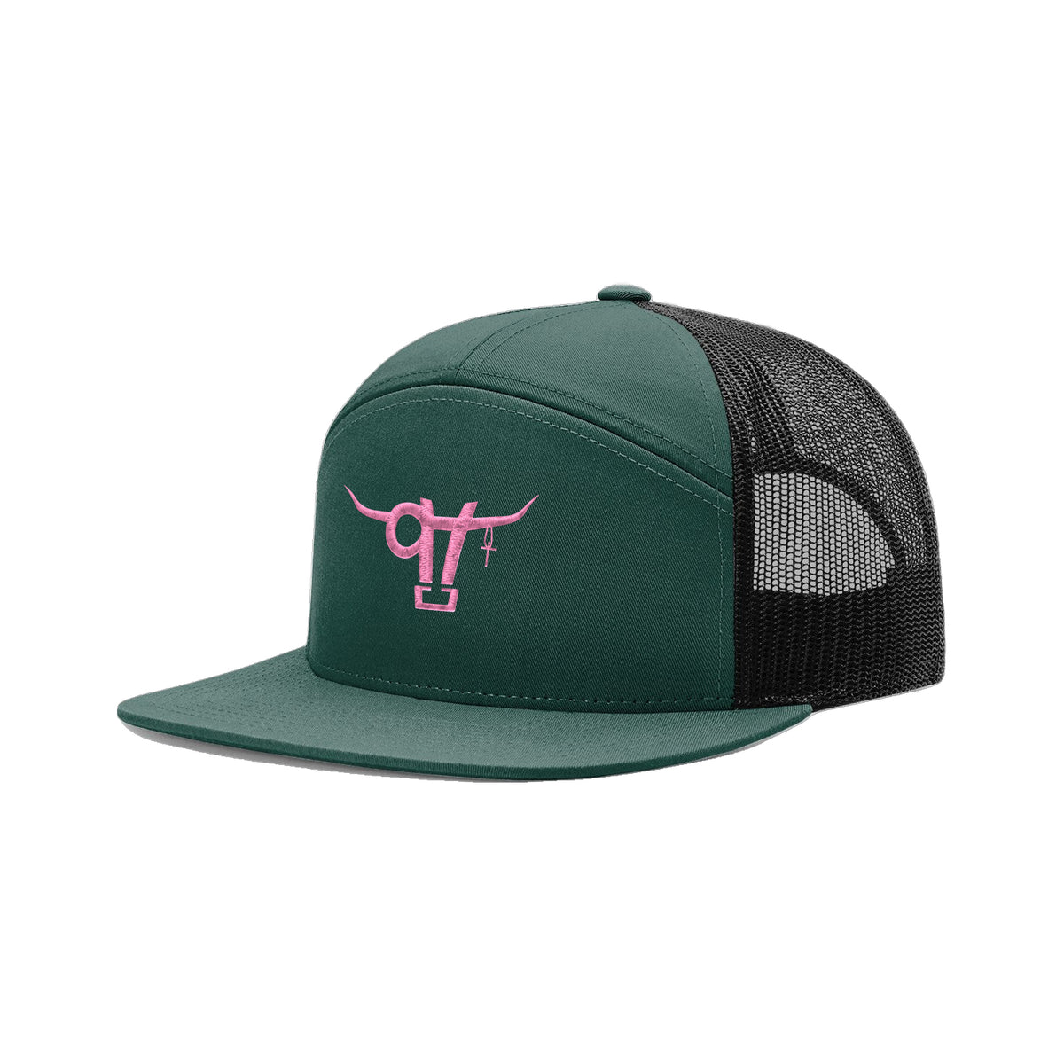 SwingN9T Bull Richardson 168 Hat / Dark Green/Black / angle on white