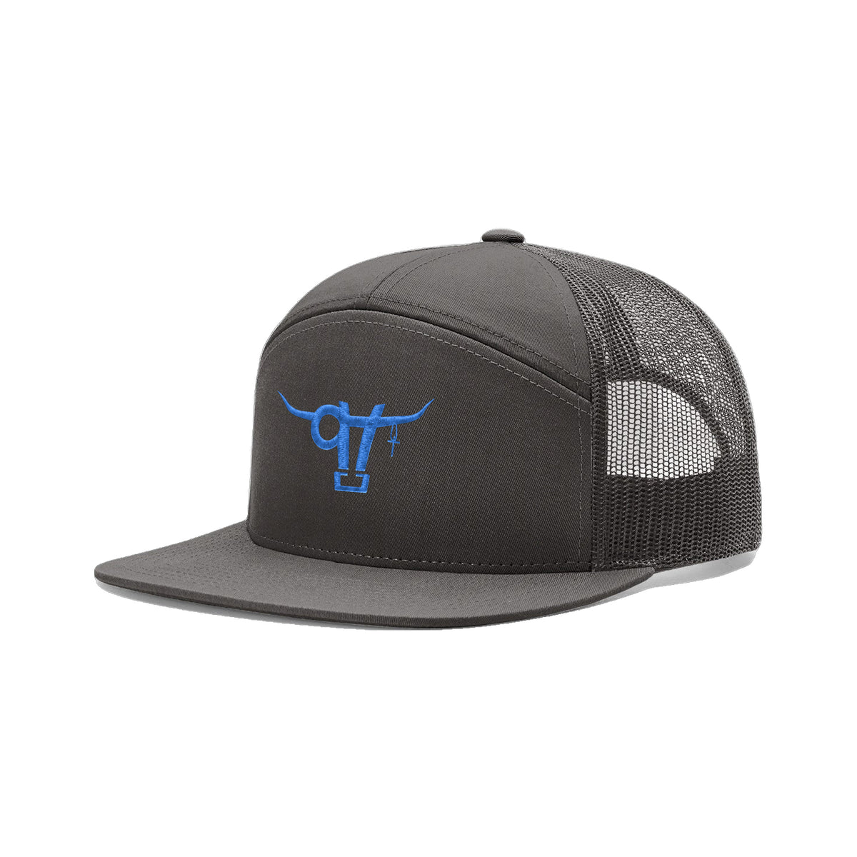 SwingN9T Bull Richardson 168 Hat / Charcoal / angle on white