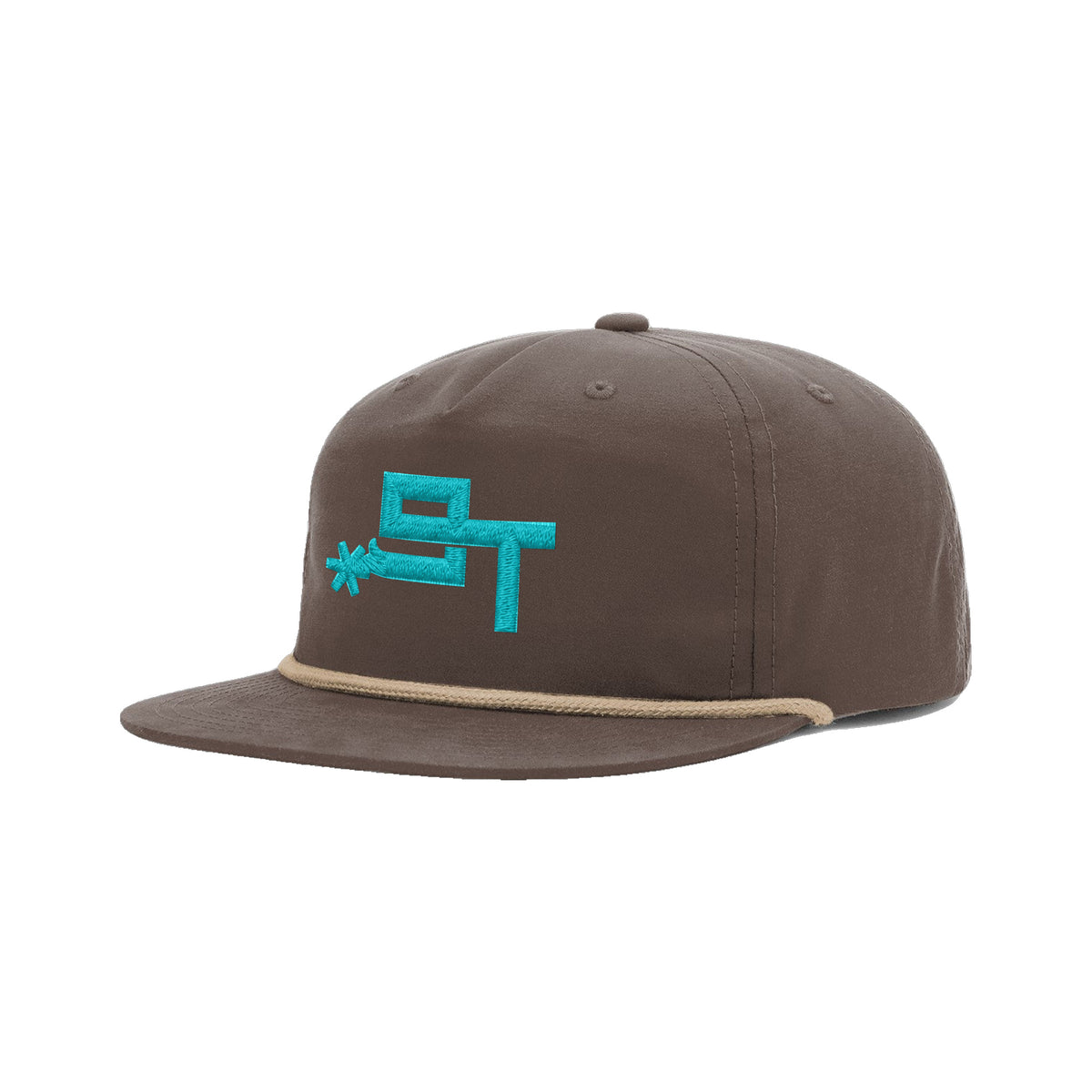9T Spur Richardson 256 Hat / Dark Mocha/Khaki / angle on white