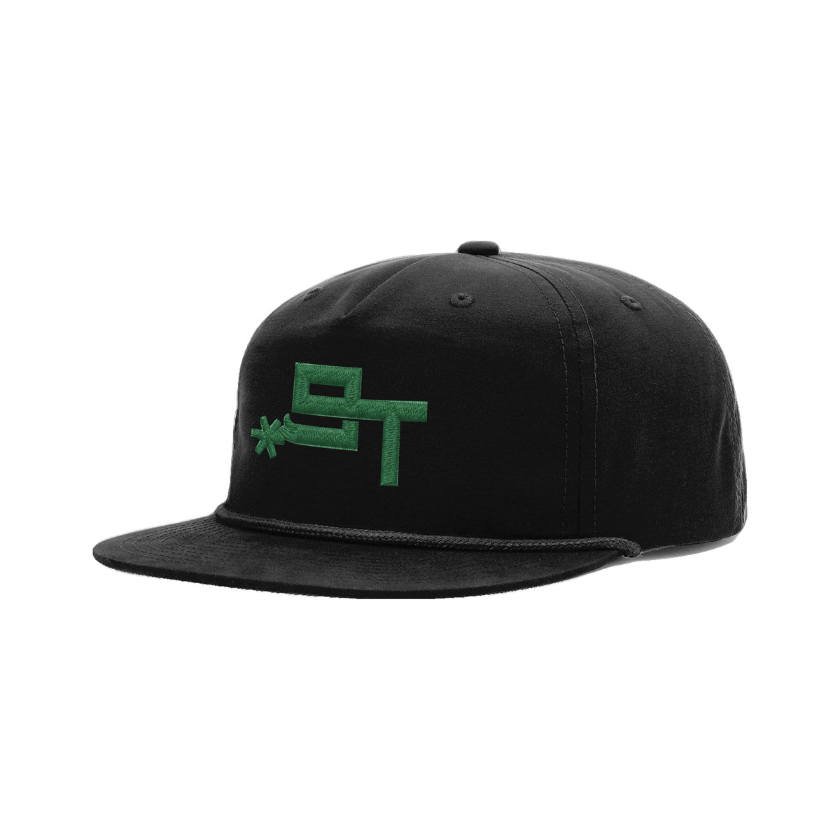 9T Spur Richardson 256 Hat / Black/Black / angle on white