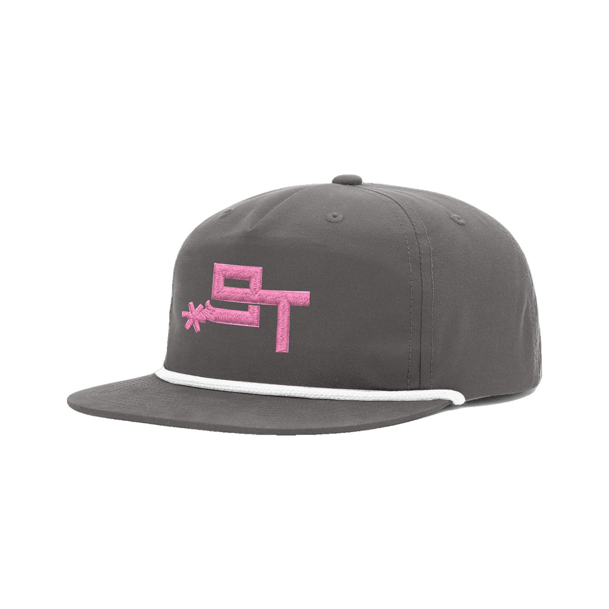 9T Spur Richardson 256 Hat / Charcoal/White / angle on white