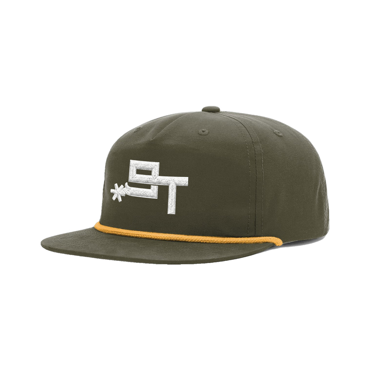 9T Spur Richardson 256 Hat / Loden/Gold / angle on white