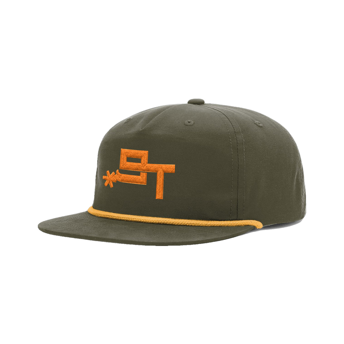 9T Spur Richardson 256 Hat / Loden/Gold / angle on white