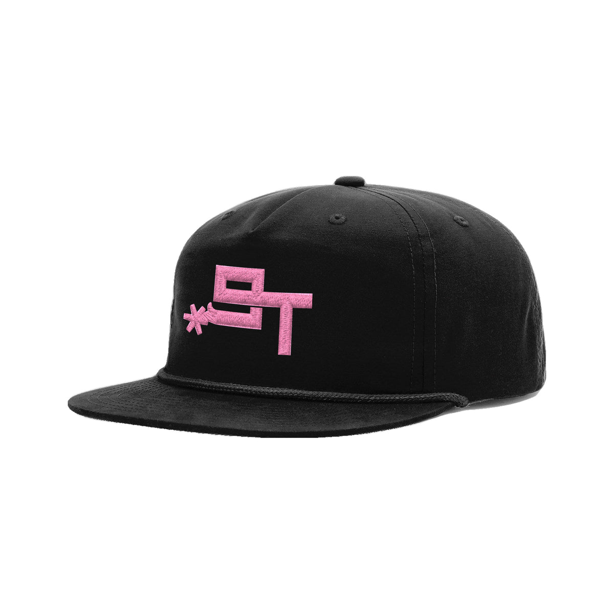 9T Spur Richardson 256 Hat / Black/Black / angle on white