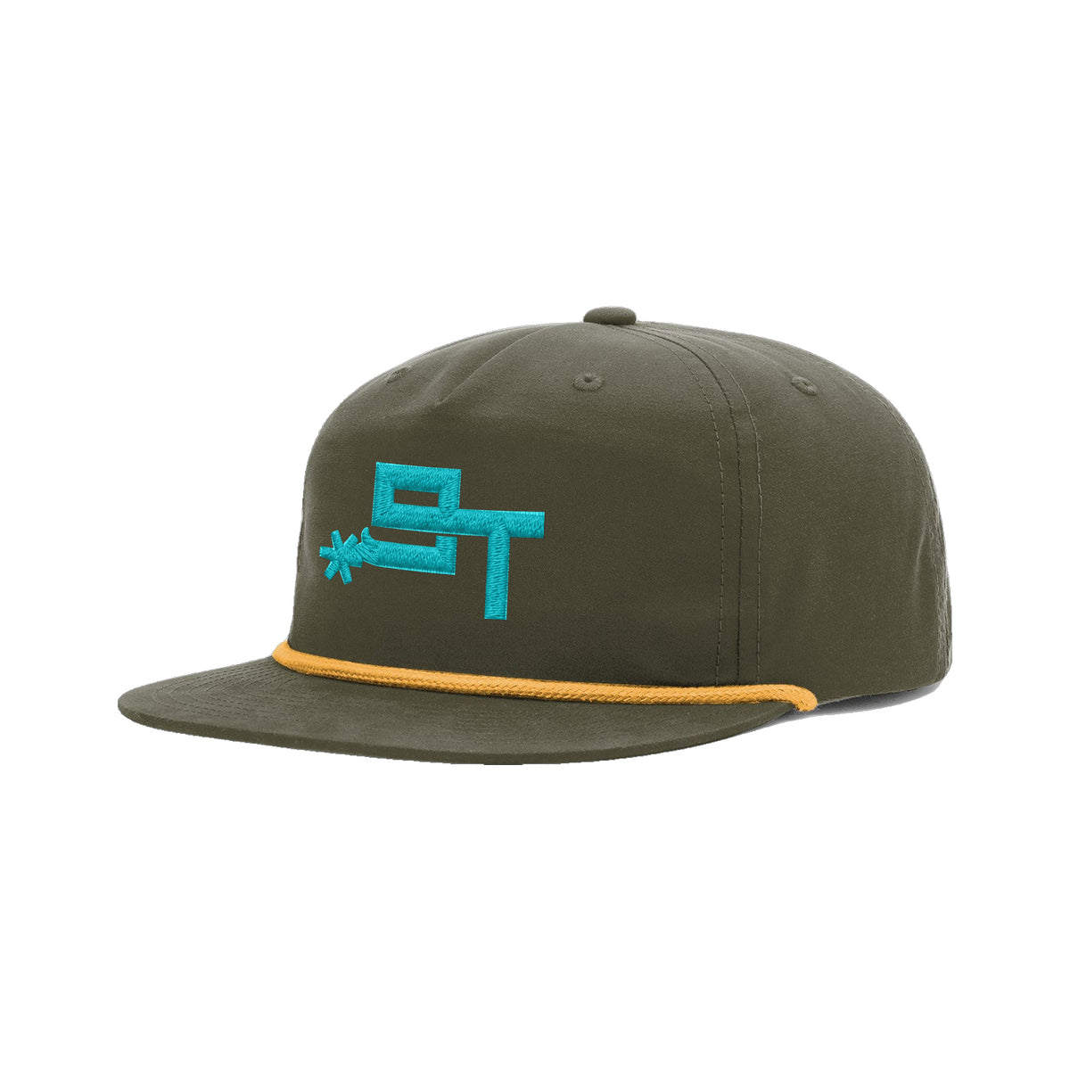 9T Spur Richardson 256 Hat / Loden/Gold / angle on white