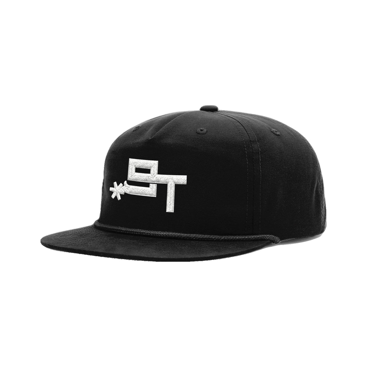 9T Spur Richardson 256 Hat / Black/Black / angle on white