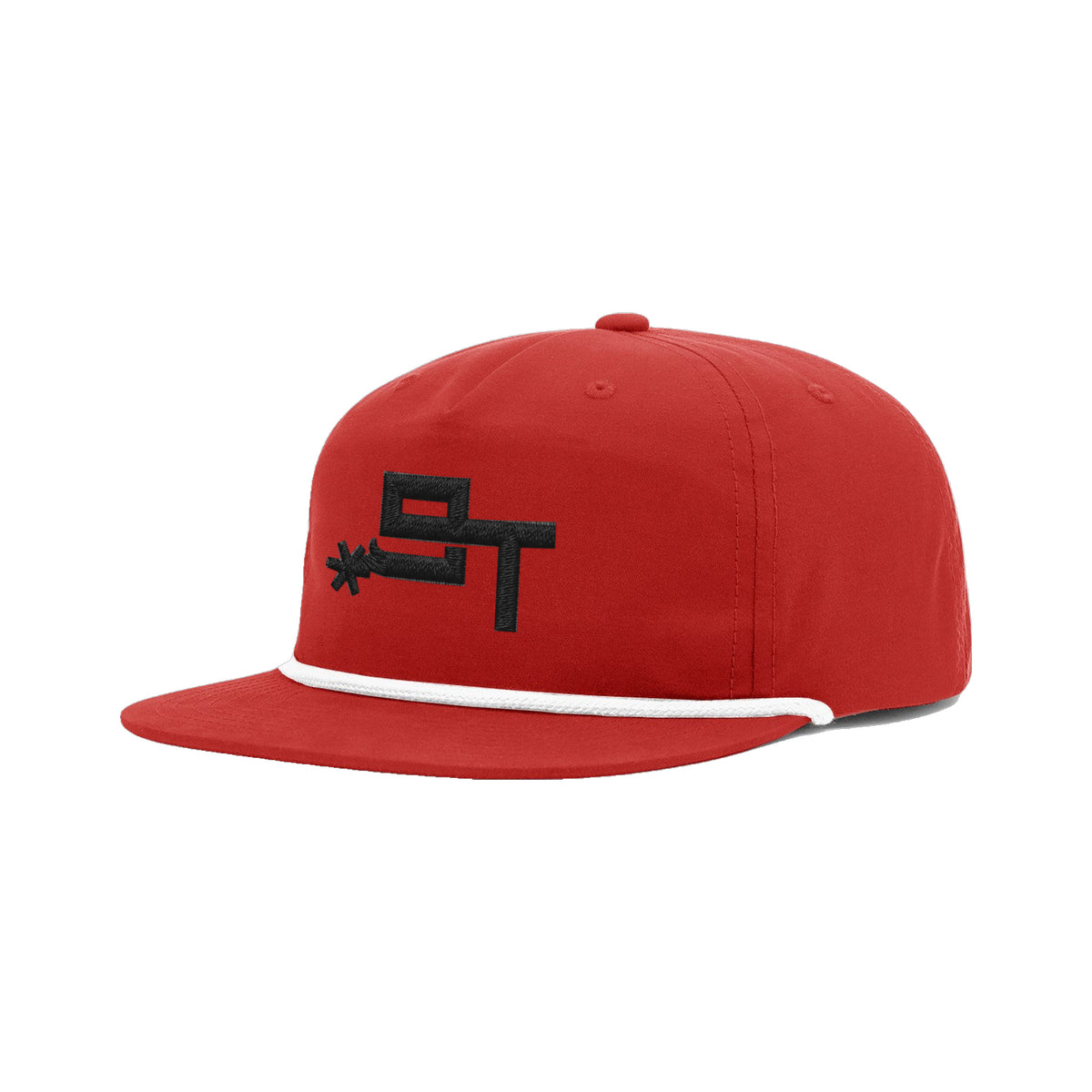 9T Spur Richardson 256 Hat / Red/White / Black / angle on white
