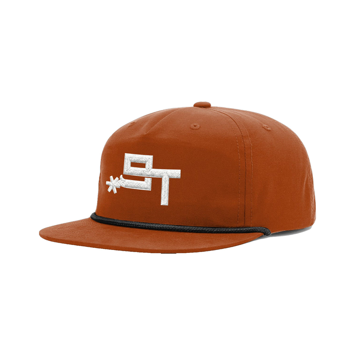 9T Spur Richardson 256 Hat / Dark Orange/Black / angle on white