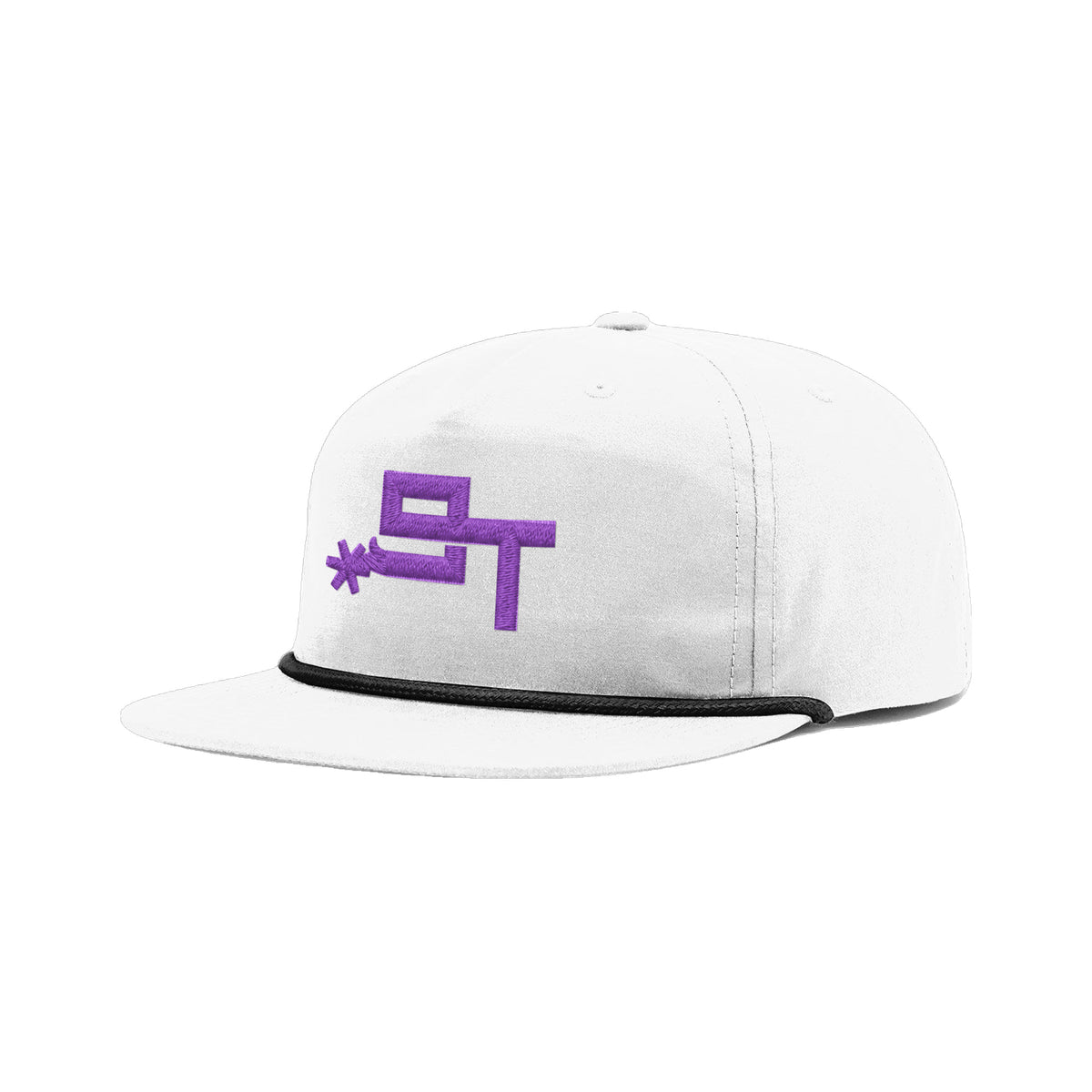 9T Spur Richardson 256 Hat / White/Black / Purple / angle on white