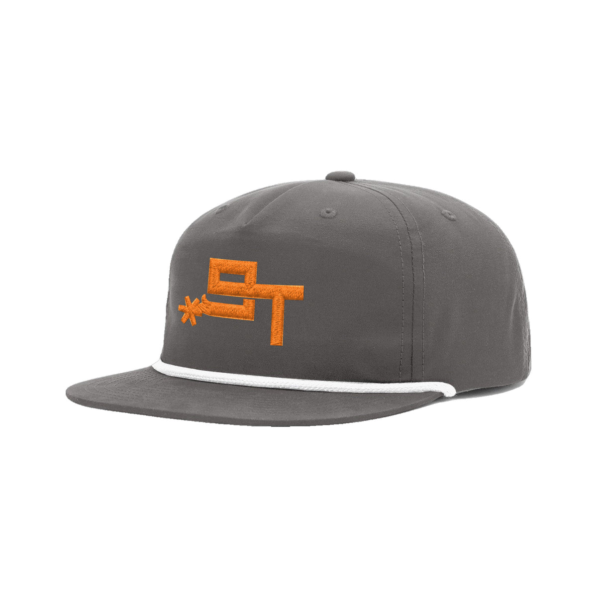 9T Spur Richardson 256 Hat / Charcoal/White / angle on white