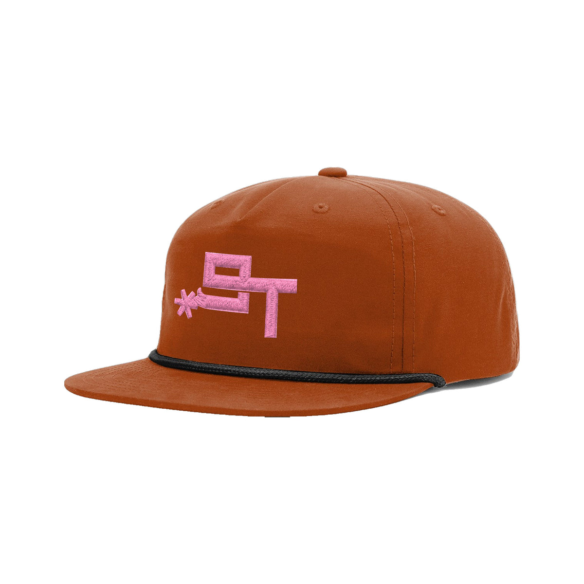 9T Spur Richardson 256 Hat / Dark Orange/Black / angle on white