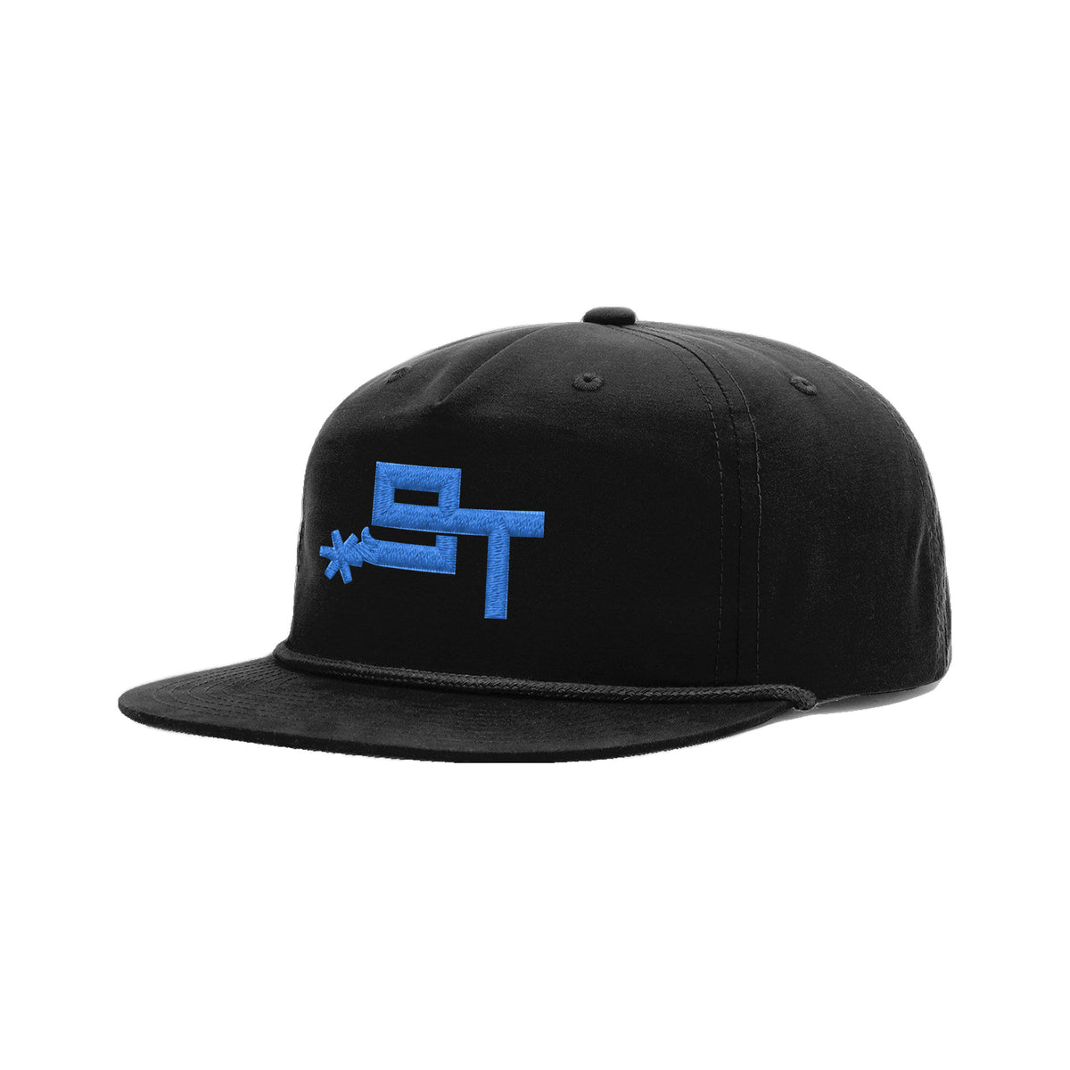9T Spur Richardson 256 Hat / Black/Black / angle on white