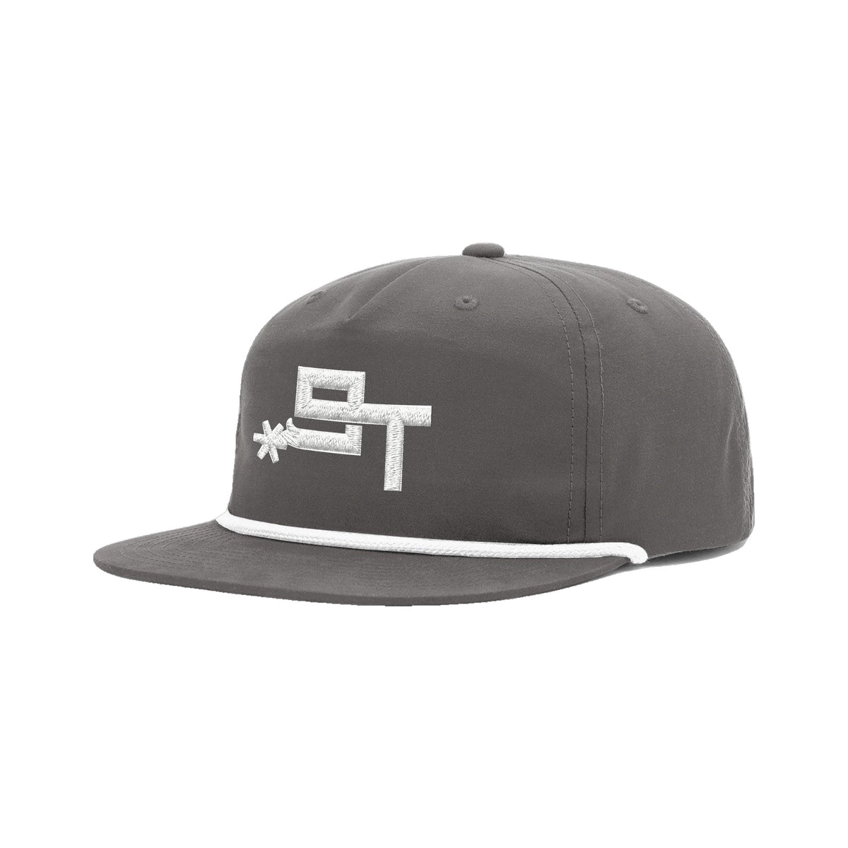 9T Spur Richardson 256 Hat / Charcoal/White / angle on white