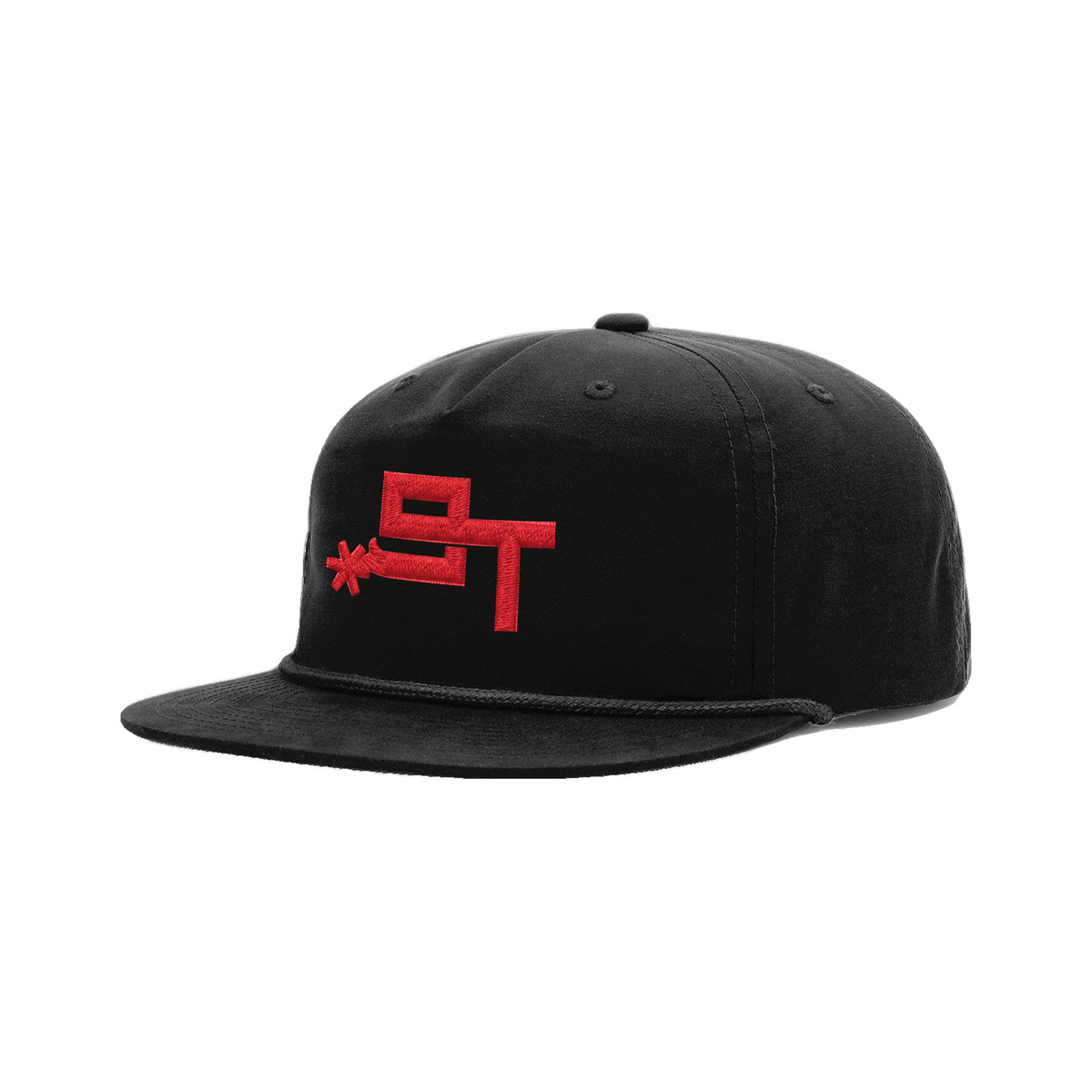 9T Spur Richardson 256 Hat / Black/Black / angle on white