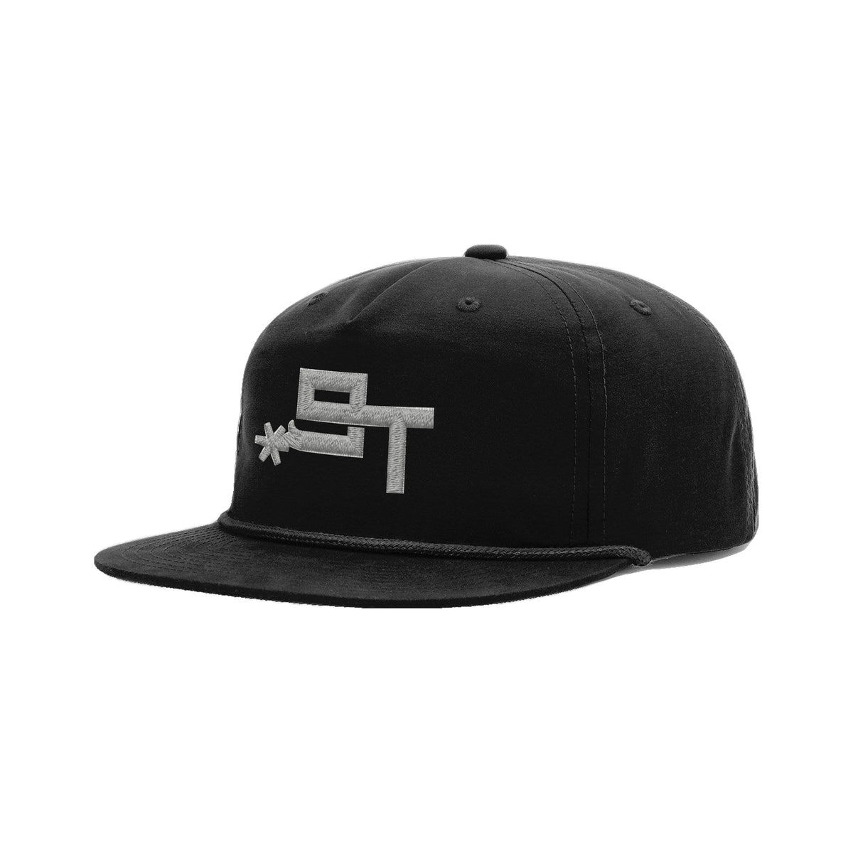 9T Spur Richardson 256 Hat / Black/Black / angle on white