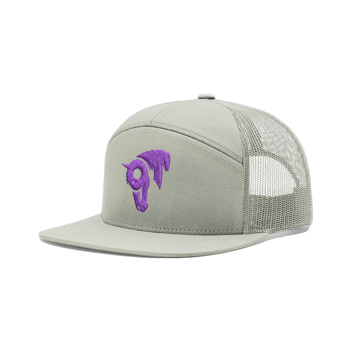 9T Horse Richardson 168 Hat / Quarry / Purple / angle on white