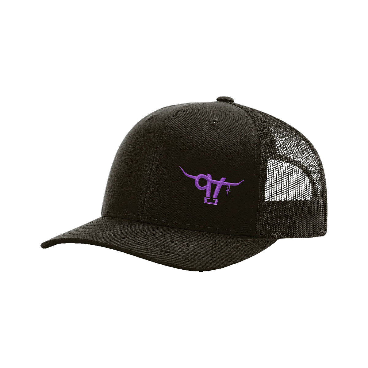 SwingN9T Bull Richardson 112 Hat / Coffee / Purple / angle on white