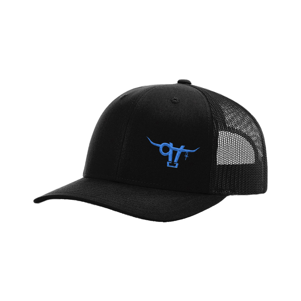 SwingN9T Bull Richardson 112 Hat / Black / Blue / angle on white
