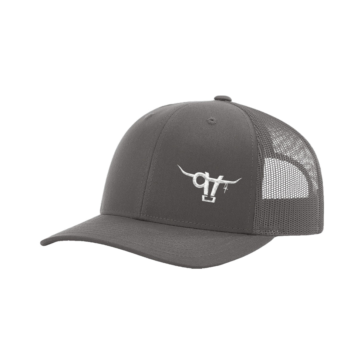 SwingN9T Bull Richardson 112 Hat / Charcoal / White / angle on white
