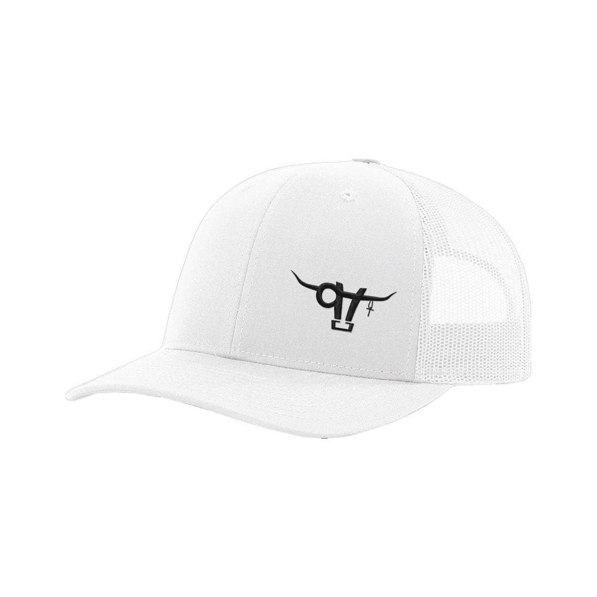 SwingN9T Bull Richardson 112 Hat / White / Black / angle on white
