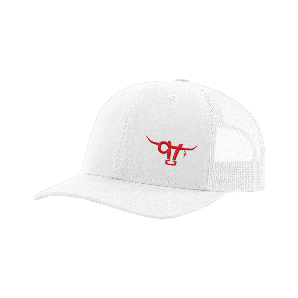 SwingN9T Bull Richardson 112 Hat / White / Red / angle on white