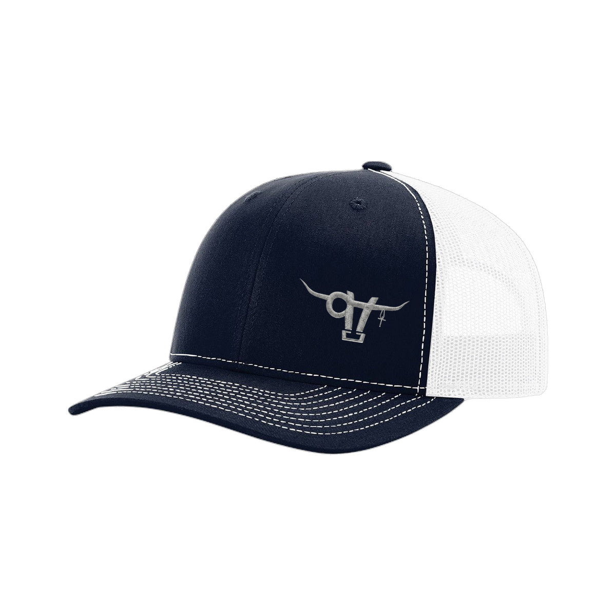 SwingN9T Bull Richardson 112 Hat / Navy/White / Grey / angle on white