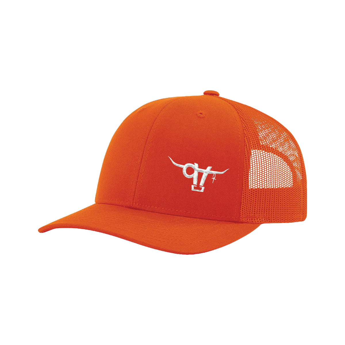SwingN9T Bull Richardson 112 Hat / Orange / White / angle on white