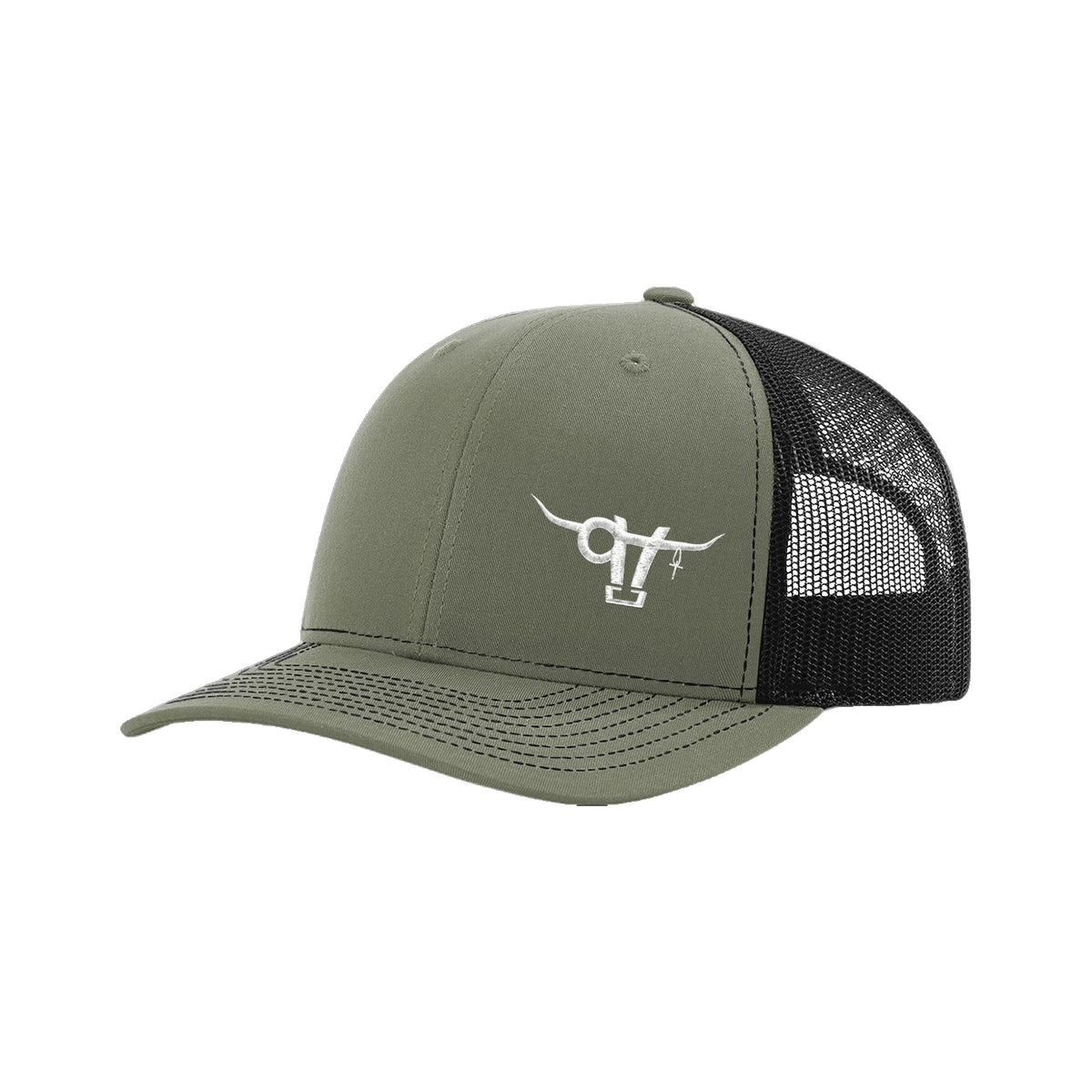 SwingN9T Bull Richardson 112 Hat / Loden/Black / White / angle on white