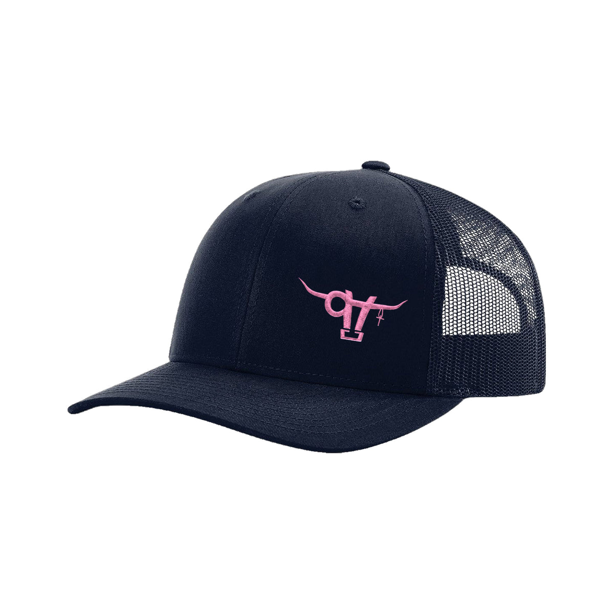 SwingN9T Bull Richardson 112 Hat / Navy / Pink / angle on white