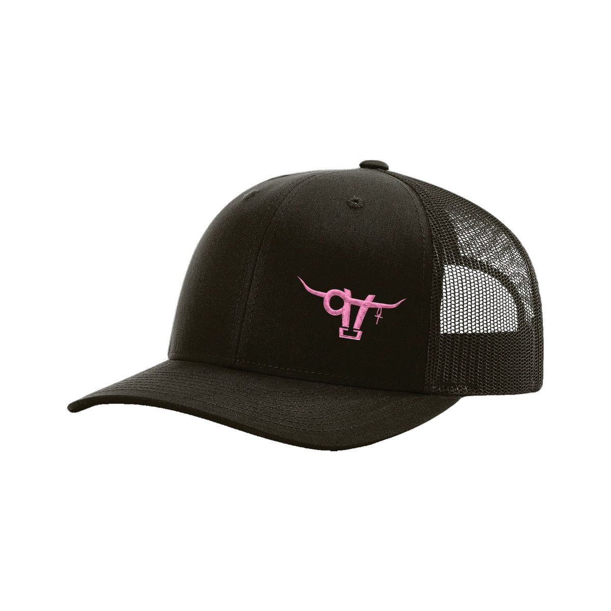 SwingN9T Bull Richardson 112 Hat / Coffee / Pink / angle on white