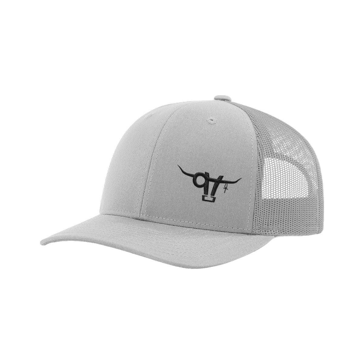 SwingN9T Bull Richardson 112 Hat / Light Grey / Black / angle on white
