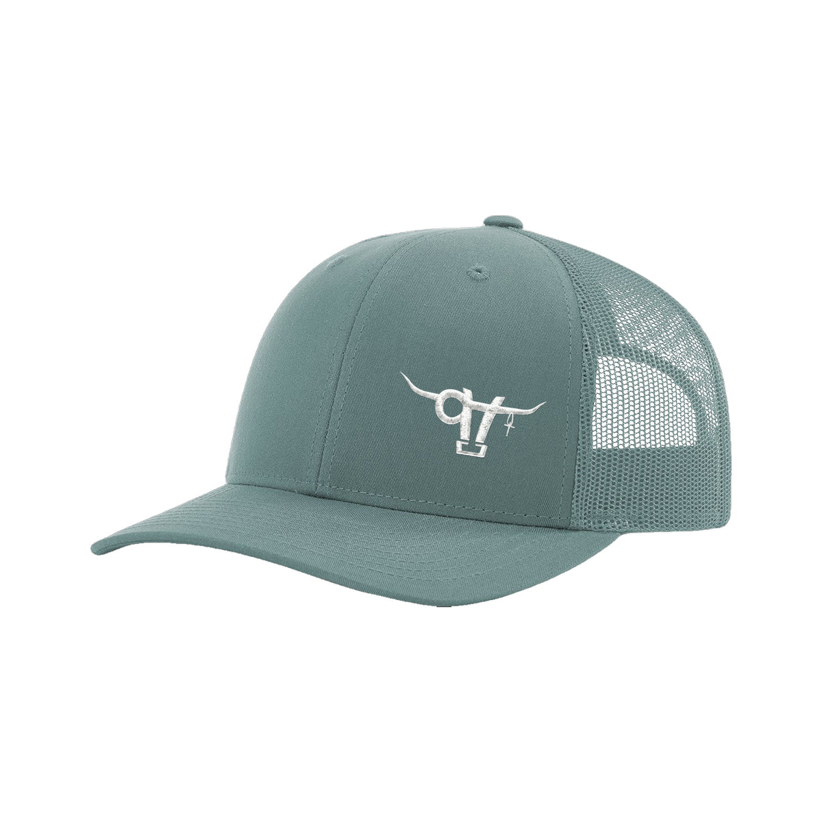 SwingN9T Bull Richardson 112 Hat / Smoke Blue / White / angle on white