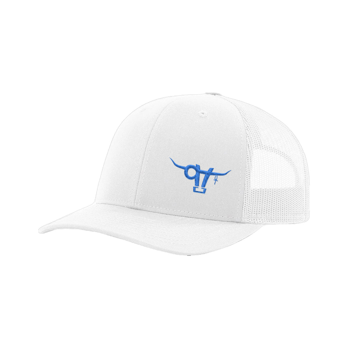 SwingN9T Bull Richardson 112 Hat / White / Blue / angle on white