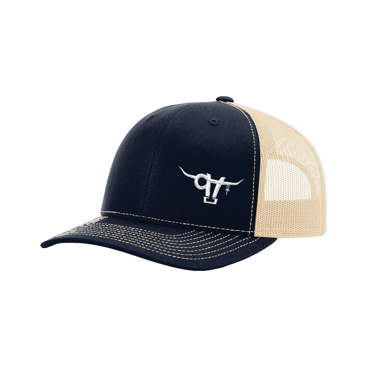 SwingN9T Bull Richardson 112 Hat / Navy/Khaki / White / angle on white