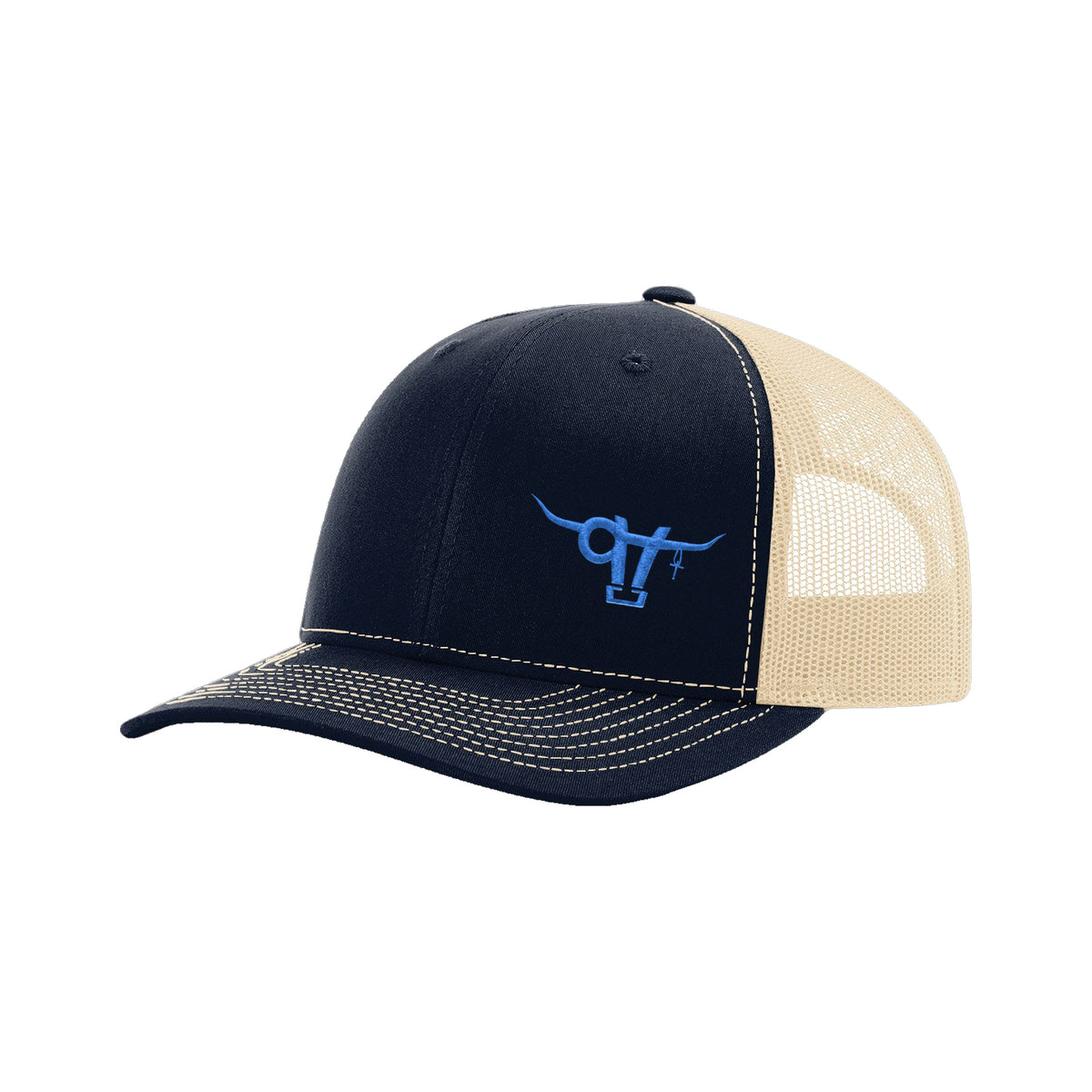 SwingN9T Bull Richardson 112 Hat / Navy/Khaki / Blue / angle on white